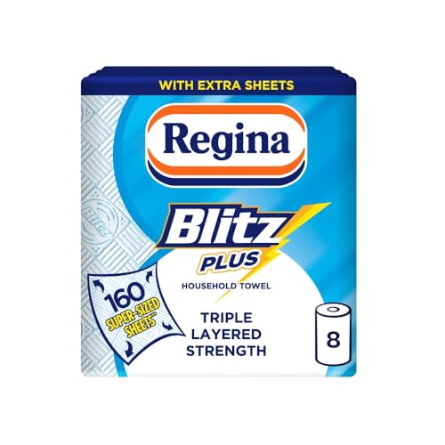 Regina Blitz Plus 8 Rolls of Household Towel 3-Ply