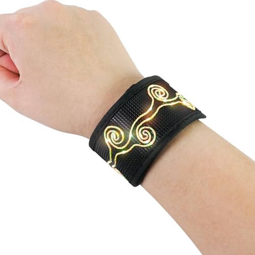 Luwint Led Light Up Armband, Glow in The Dark Wristband Safety Walking Running Gear at Night (1 Piece, 3 Modes)