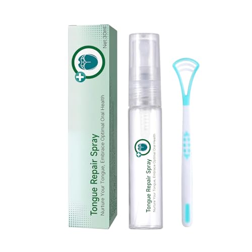 Wootapson Tongue Repair Spray, Spray De Réparation De La Langue 30ml, Serum Soins Bucco-Dentaires, Nettoyage En Douceur, Fraîcheur Immédiate, Élimination Des Mauvaises Odeurs, Apaisement De La Bouche