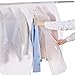 Clothing Rack Covers, Hanging Garment Bag Organizer Storage Cover,Clear Clothes Shoulder Rack Cover Suit Coat Dress Clothes Closet Storage Organizer Dustproof Protector,90 * 110cm