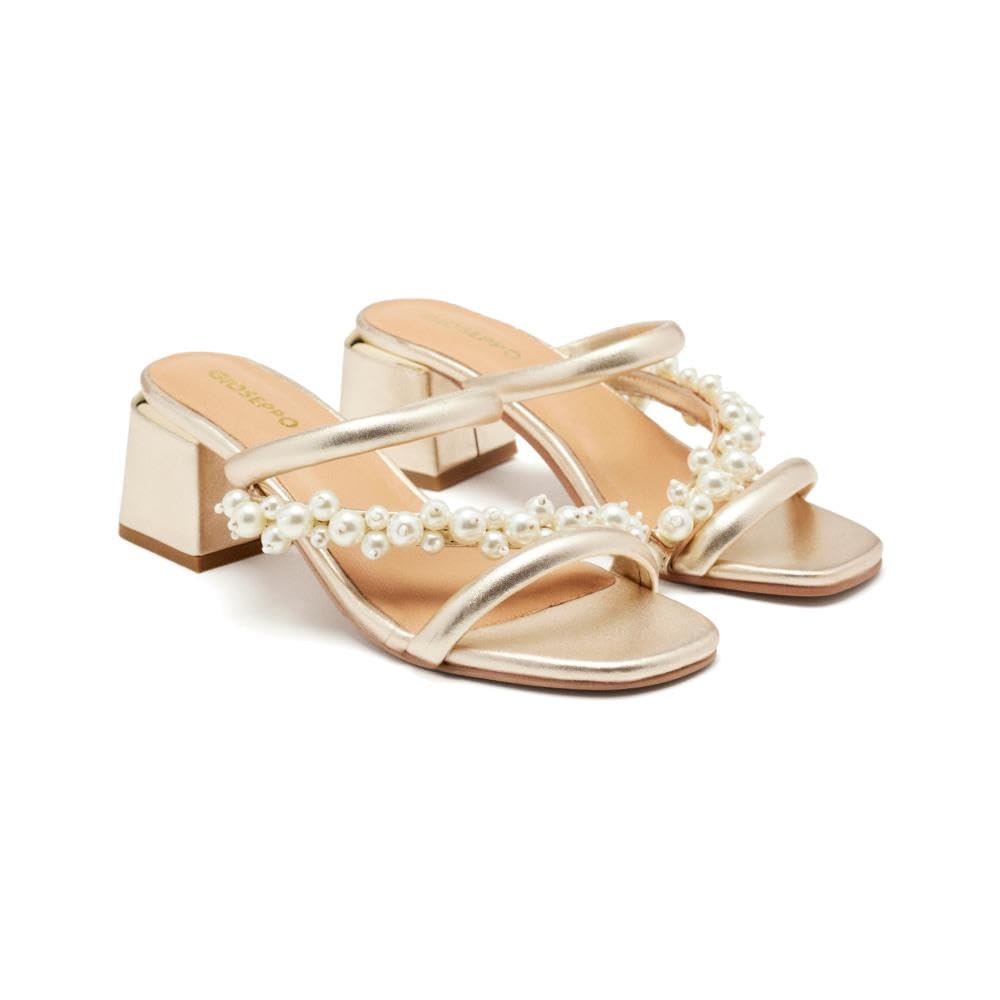 GIOSEPPO Women's Chilmark Sandal, Platinum, 6 UK