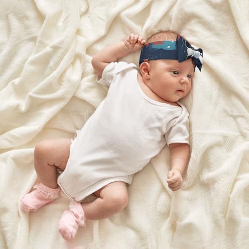 Hacker Attack Picture Baby Bow Headband Stretchy and Soft for Newborns, Infants, Toddlers, and Kids Girls4