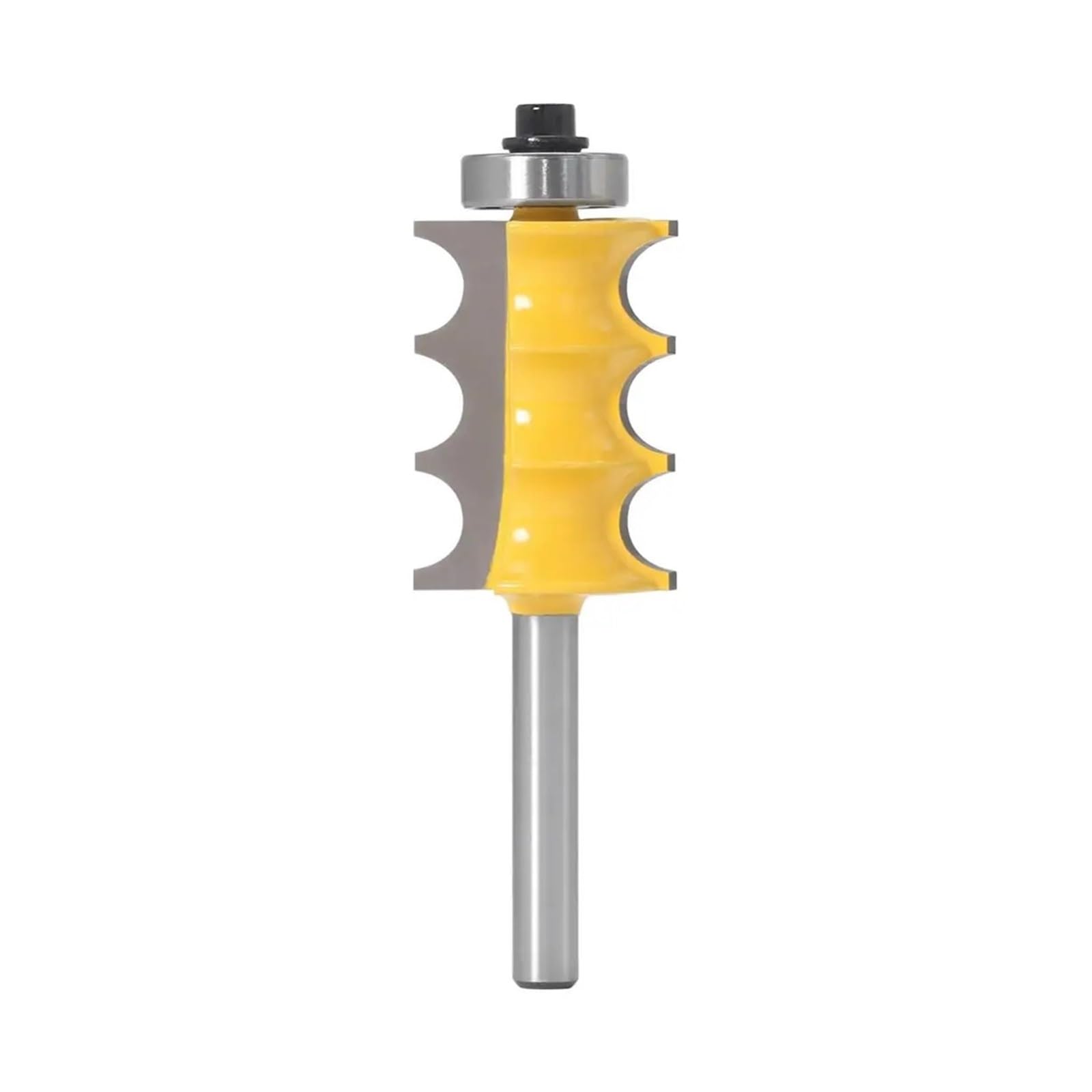 1 pieza 1/4 "vástago 6mm vástago Triple columna moldura enrutador broca cortador de espiga fresas for carpintería(3ZSD6mm shank)