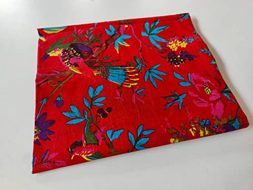 Image of Floral Printed Cotton Fabric Cloth Hand Block Print Fabric Women Material Running Jaipuri Hand Block Printed Women Dress Material Kurtis Natural 44 inch Inches Width 2.5 Meter (Pattern 32)