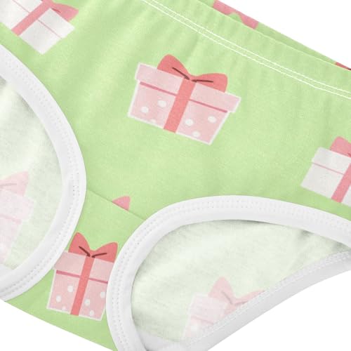 Gift Boxes Pattern Soft Girls' Panties Breathable Toddler Underwear for Toddler Girls in Sizes 2T,3T, 4T, 5T, 6Y and 8Y4
