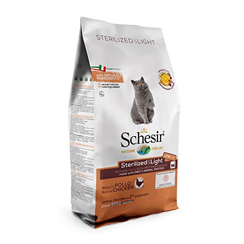Schesir, Cibo Secco per Gatti Adulti Sterilizzati o in Sovrappeso Linea Light al Gusto Pollo, Crocchette - Formato Sacco da 10 kg - 2