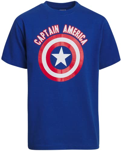 Marvel Avengers Boys’ 5 Pack T-Shirts – Spider-Man, Hulk, Captain America, Iron Man, Thor (2T-16), Size 2T, Marvel Shield #TOP2