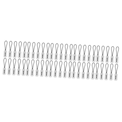 Housoutil 5sets 10pcs Glow The Dark Zipper Pulls Lightweight TPU Zipper Repair Heads for Luggage and Outdoor Gear Easy Installation Durable Design for Backpacks and Jackets 10pcs*5