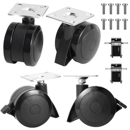 Image of 69828 69827 Locking Caster Wheels for Weber Spirit 200 /300 Series Grills