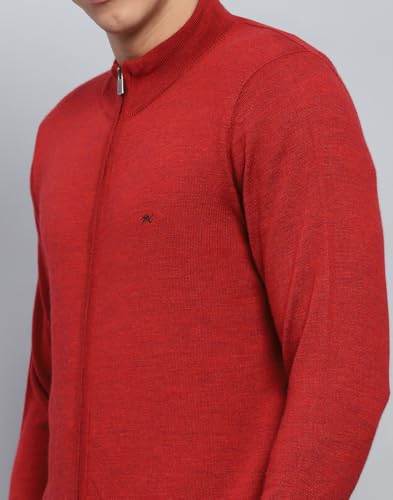 Image of Monte Carlo Men Regular Fit Full Sleeve Solid T Neck Winter Pullover (Pack of 1)