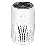 LEVOIT Air Purifiers for Bedroom Home, with Night Light, 3-in-1 Filter, Filters Smoke, Allergies, Pet Dander, Odor, Dust, 25dB Ultra-quiet, Office, Desktop, Portable, Core Mini, White