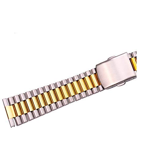 Gumowy pasek do zegarka, pasek do zegarka ze stali nierdzewnej, pasek do zegarka Bransoletka ze stali nierdzewnej 316L Watch Band Srebrne złoto Damskie paski do zegarków 12 mm 14 mm 16 mm 18 mm 20 mm