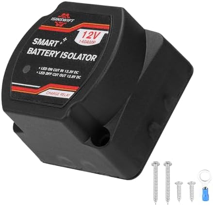 Dual Battery Isolator 12V 140Amp Voltage Sensitive Relay VSR Fit ...