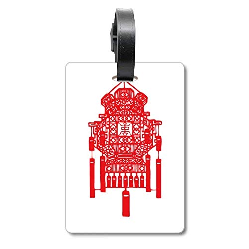 Lanterne chinoise étiquette d'identification sac rouge motif croisière
