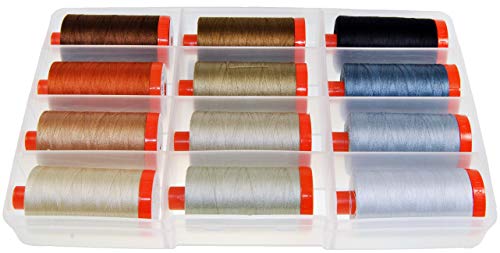 Set de Hilos Aurifil 50wt Algodón Beige Neutros 12 Bobinas miniatura 2