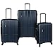 Traveler's Choice Wellington Polycarbonate Hardside Expandable Spinner Luggage, Navy, 3-Piece Set
