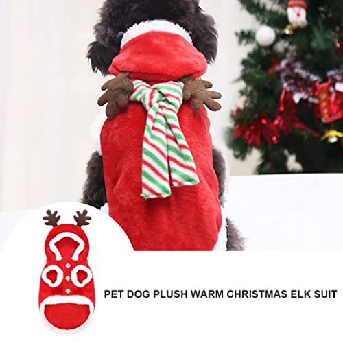 Disfraz para perros y cachorros Reno Navidad POPETPOP XS miniatura 5