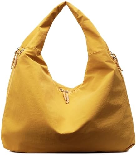 Nylon Slouchy Tote Bag Hobo Bag for Women Crescent Shoulder Bag Casual Shopper Handbag