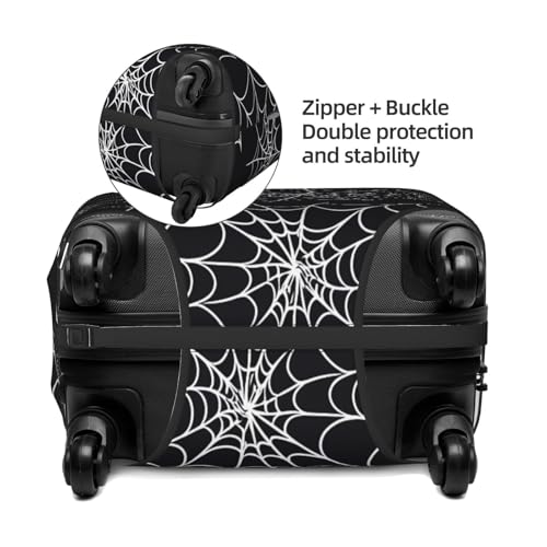 Spider Web Elastic Travel Luggage Cover, Washable Spandex Suitcase Protector, Anti-Scratch Fits 18-32 Inch4