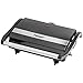 Bestron Piastra Tostapane, Griglia per panini con vassoio di raccolta, macchina per panini con impugnatura cool-touch e rivestimento antiaderente, 700 watt, Colore: Nero