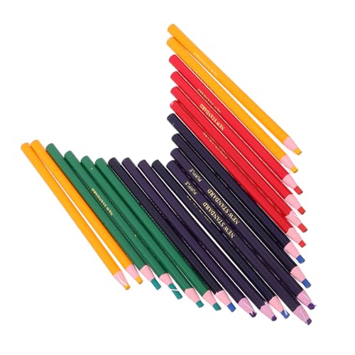 HYTROVE 20個 多機能チャイナマーカー 木材製ワックスペンシル で折れにくい 家用 裁縫 手芸用ポータブルクレヨン