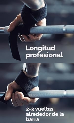 Fitgriff® Straps Gym - Correas Levantamiento de Pesas para Lifting, Gimnasio - Accesorios Fitness Mujer y Hombre - Imagen 3