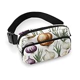 Riñonera cruzada con bonito estampado de cebolla para mujer, riñonera de moda