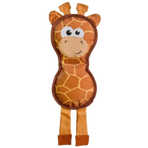 Outward Hound Fire Biterz Giraffe Firehose Plush Dog Toy Brown Medium