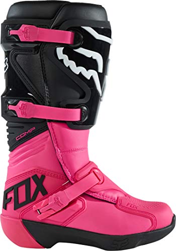 Image of Fox Racing Women's Comp Motocross Dirt Bike Boots, Black /Pink, 9