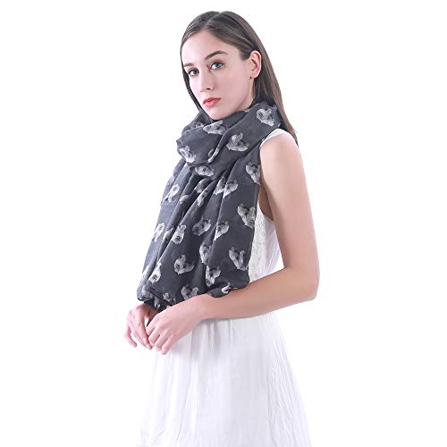 Pomeranian Dog Print Women's Scarf Shawl Wrap Lightweight2