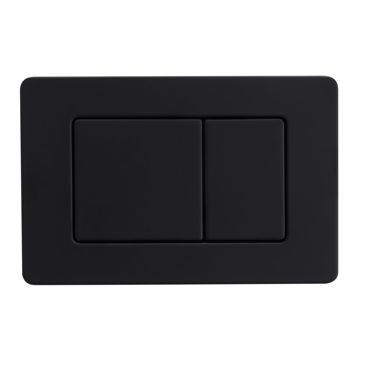 Botón de descarga de inodoro de acero inoxidable negro, placa de descarga de dos botones para adaptarse al marco de fijación, AXO negro