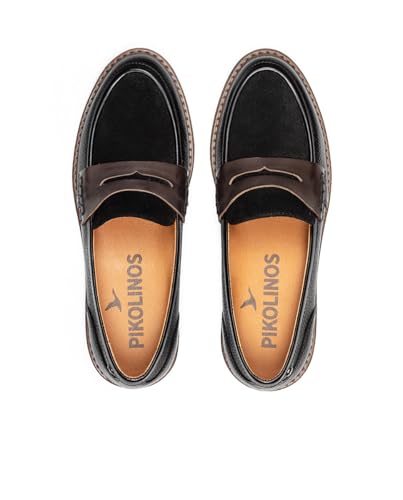 Image of PIKOLINOS Aldaya W8J-3541 Women's Loafers - Premium Calfskin Leather Slip-On - Lightweight Comfort, Removable Insole, Medium & Wide Width Ergonomic Everyday Support