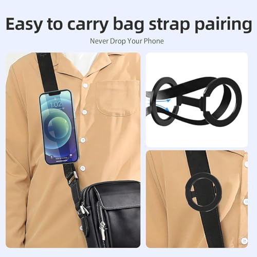 Image of FKU Dual Strong Magnet Phone Holder for Car,Gym,Metal Surface Compatible with iPhone 15 14 13 12 Pro Plus Max Mag-Safe Case (Dual Magnetic Phone Holder for Car Gym)