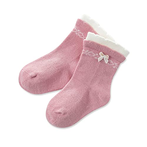 Walking Socks Children's Socks Girls Socks Baby Socks Elastic Mid-Tube Socks Suitable for Birthday 1 Pairs Thick