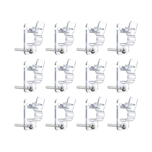 Pack of 12 Easy Install Wire Clips Cable Holder for Cable Organization Keeping Light Strings Neat and Neat Wire Clip