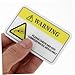ARTIBETTER 10pcs Self-Adhesive Warning Sign Stickers Pack Industrial High Voltage Labels for Machinery Warehouse