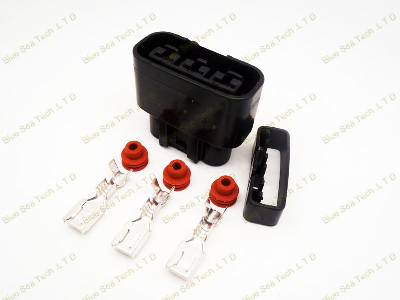 Wiring Connecting Terminals - Sample,5 Sets 3Pin Auto Plug Connector,Auto Waterproof Electrical Connector Plug for car. Left Slot