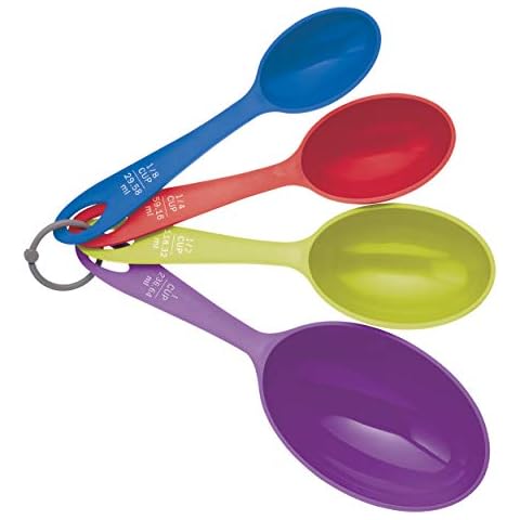 Colourworks 4 Piece Multi-Coloured Measuring Cups Cover