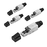 SMART: Mit dem Netzwerkstecker Set von kwmobile machen Sie aus einem 8-adrigen Patchkabel oder Verlegekabel ein CAT 6A Netzwerkkabel mit RJ 45 Stecker - ideal für Verkabelungen in Bürogebäuden, Rechenzentren oder Heimnetzwerken.