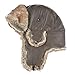 Janey&Rubbins Russian Hat Fur Soviet Ushanka Cossack Winter Cap Earflap Snow Ski Headwear (L, Brown/Leather)
