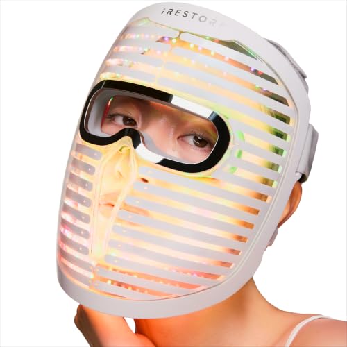 Image of iRestore Face Mask Pro, 8-Wavelength Red Light Therapy for Face, 800 Diodes