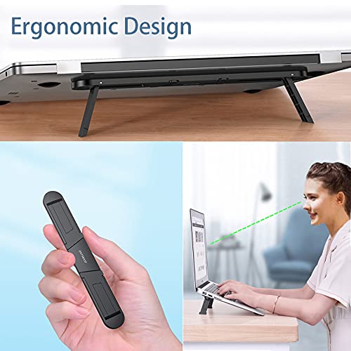 Soporte portátil ajustable para laptop 12-17 pulgadas negro miniatura 5