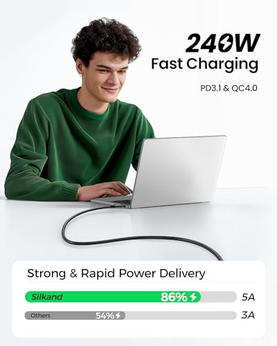 Image of Silkland 40Gbps USB 4 for Thunderbolt 4 Cable 3.3FT, 240W PD3.1, 8K /Dual 4K