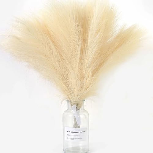 Ramo de Pasto Pampas Artificial 10pcs Rosa Decorativo miniatura 7
