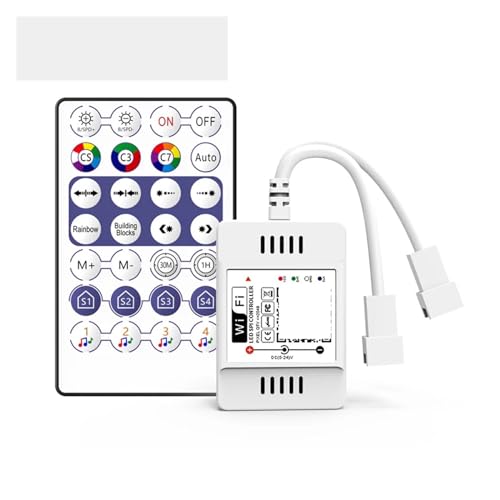 Contrôleur LED SPI adressable sans fil DC 5V-24V pour ruban WS2812B