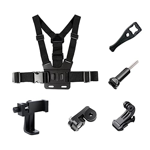 BOWTONG Accesorios de la correa del pecho de la cámara Montaje de deporte al aire libre Pesca móvil Pecho Rack Clip Teléfono Soporte Correa de cocina Teléfono J0j4 Montar Cover