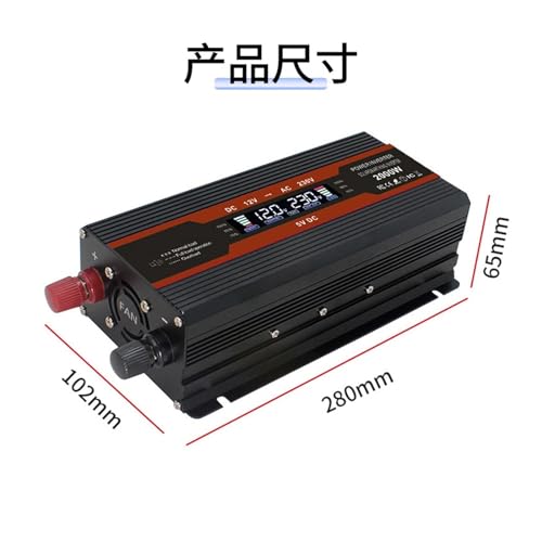 Onduleur 2000W crête double tension 12V 24V conversion haute performance - 2