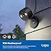 Tapo 2K+ Indoor/Outdoor Wired Security Camera - Person/Pet/Vehicle Detection, Baby Monitoring, Color Night Vision, IP66 Weather Resistant, Subscription-Free Local Storage or Optional Cloud, C121
