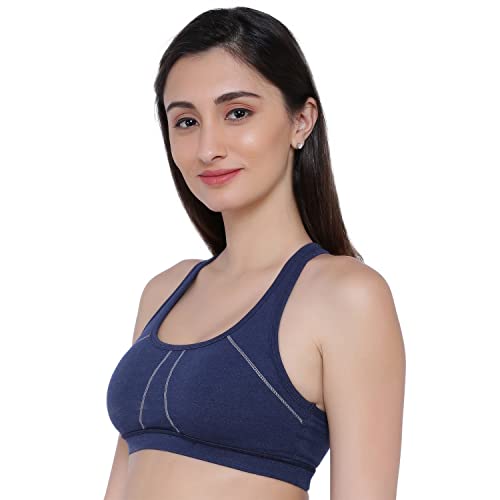 Image of Women's Cotton Blend Non-Wired Sports Bra