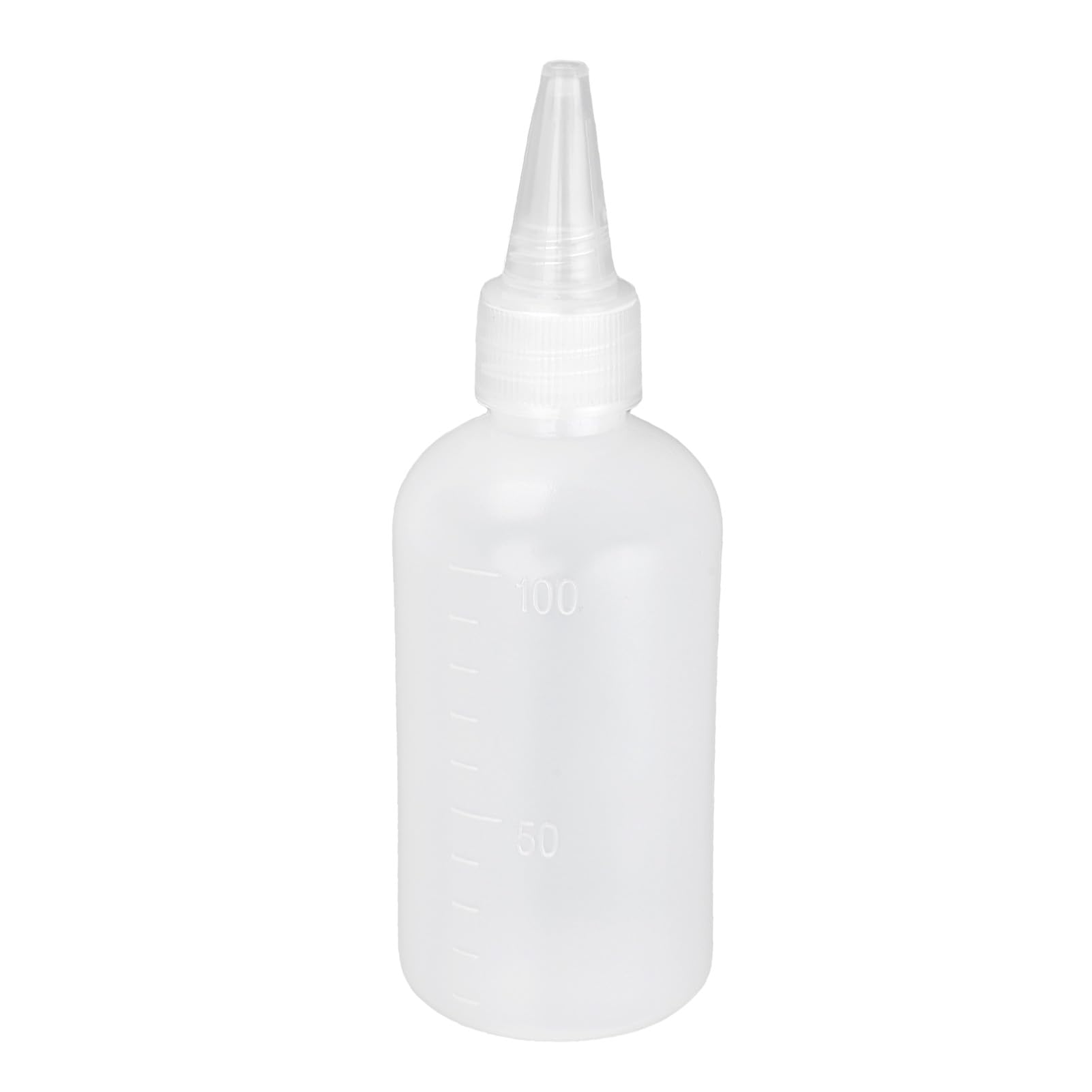 Naroote 60 szt. Plastikowe Butelki Wyciskane o Pojemności 100 Ml ze skalą, Puste Butelki z Dozownikiem Przypraw z zakrętką do Oleju Spożywczego, Sosu, Farby, Kleju